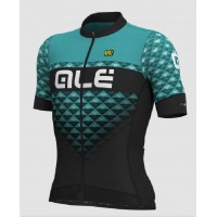 Ale PR-S Hexa Radtrikot kurzarm schwarz-türkis L13351319-02