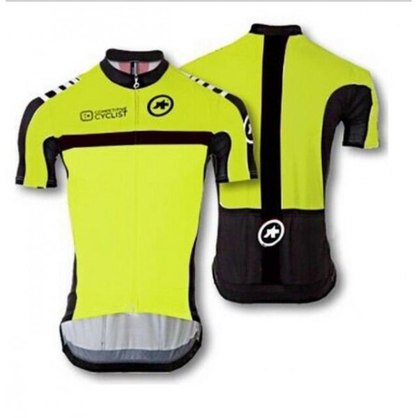 2016 ASSOS Fahrradbekleidung Radtrikot gelb Schwarz W5G3K