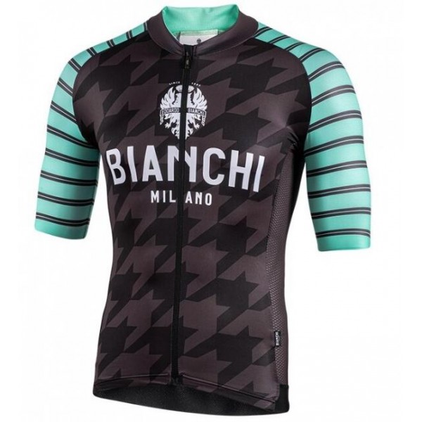 BIANCHI MILANO Flumini 2020 Radtrikot kurzarm Schwarz/Grün BIANCHI MILANO Flumini 2020 Radtrikot kurzarm Schwarz/Grün