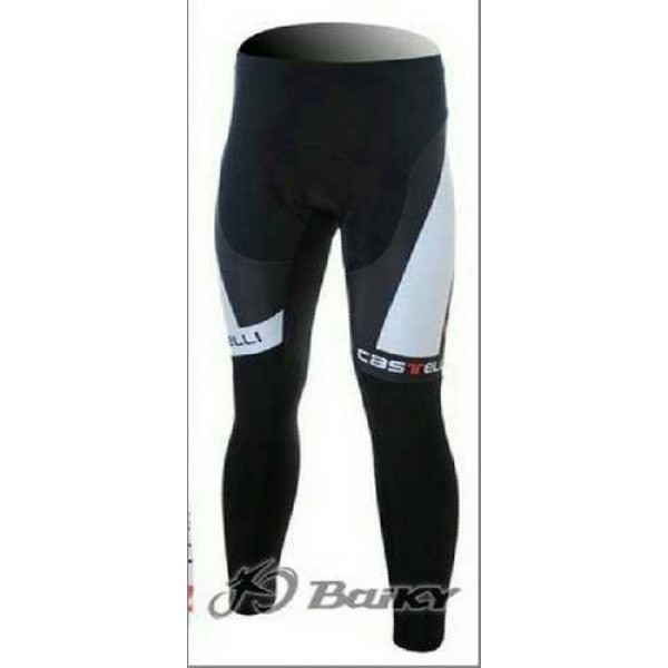 Castelli Pro Team Lange Fahrradhose weiß Schwarz PXV76 Castelli Pro Team Lange Fahrradhose weiß Schwarz PXV76