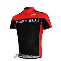 Castelli Pro Team Fahrradtrikot Radsport Rot QLBAA