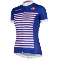 2016 Castelli vrouwen Exclusive Sailor Volo Fahrradbekleidung Radtrikot blau T5PGA