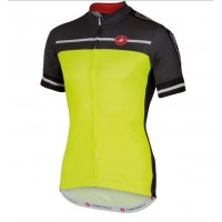 2016 Castelli Velocissimo Fahrradbekleidung Radtrikot gelb WGQIJ