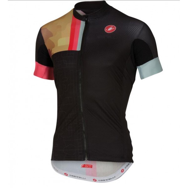 2016 Castelli Rodeo Fahrradbekleidung Radtrikot Schwarz PBIIH 2016 Castelli Rodeo Fahrradbekleidung Radtrikot Schwarz PBIIH