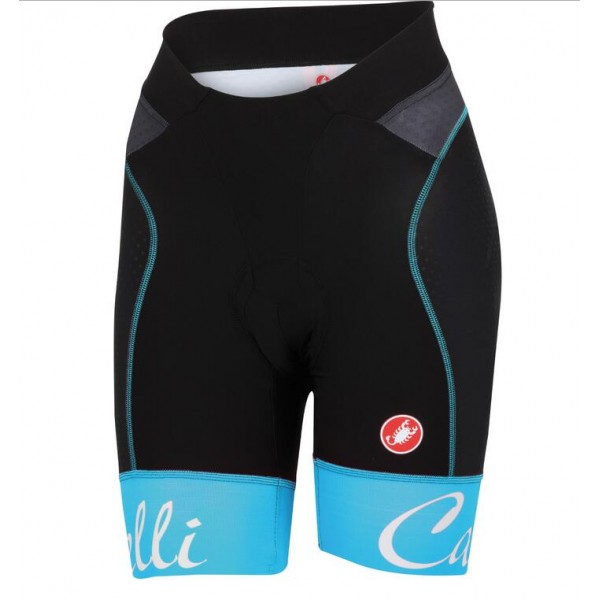 2016 Castelli vrouwen Free Aero Kurz Radhose blau QSQFU