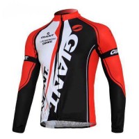 Giant Sram Pro Team Radtrikot Langarm Rot weiß Schwarz WHR2N