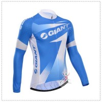 Giant 2014 Fahrradbekleidung Radtrikot Langarm blau MD1NQ