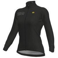 Damen Ale Solid Color Block-Schwarz Fahrradbekleidung Radtrikot Langarm XL7A3
