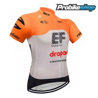 2018 Cannondale Education First-Drapac Orange Fahrradbekleidung Radtrikot XNGGN