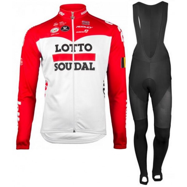 Lotto Soudal 2018 Fahrradbekleidung Set Langarmtrikot+Lange Trägerhose P1AML Lotto Soudal 2018 Fahrradbekleidung Set Langarmtrikot+Lange Trägerhose P1AML