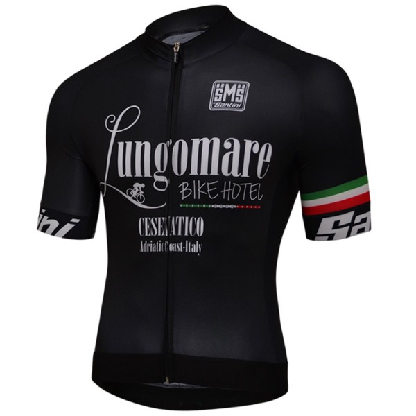 Santini Lungomare Aero-Schwarz 2018 Fahrradbekleidung Radtrikot RIINO Santini Lungomare Aero-Schwarz 2018 Fahrradbekleidung Radtrikot RIINO