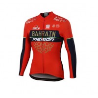 Bahrain Merida 2018 Fahrradbekleidung Radtrikot Langarm X21QQ
