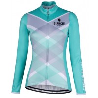 BIANCHI MILANO Damen Cornedo celeste Fahrradbekleidung Radtrikot Langarm VAE70