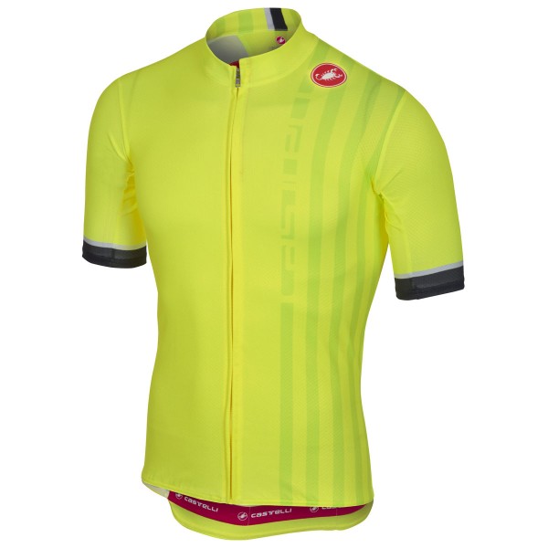 Castelli Podio Doppio gelb fluo Fahrradbekleidung Radtrikot T2P7C Castelli Podio Doppio gelb fluo Fahrradbekleidung Radtrikot T2P7C