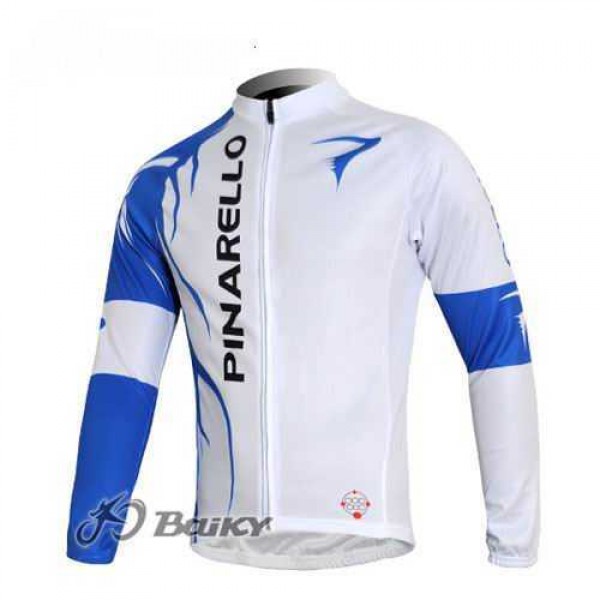 Pinarello Pro Team Radtrikot Langarm weiß blau L906O Pinarello Pro Team Radtrikot Langarm weiß blau L906O