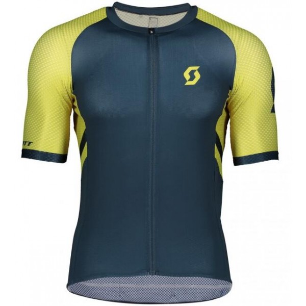 SCOTT RC Premium Climber 2020 Radtrikot kurzarm Gelb/Blau