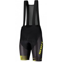 SCOTT RC Pro+++2020 Trägerhose kurz Schwarz/Gelb