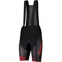 SCOTT RC Pro+++2020 Trägerhose kurz Schwarz/Rot