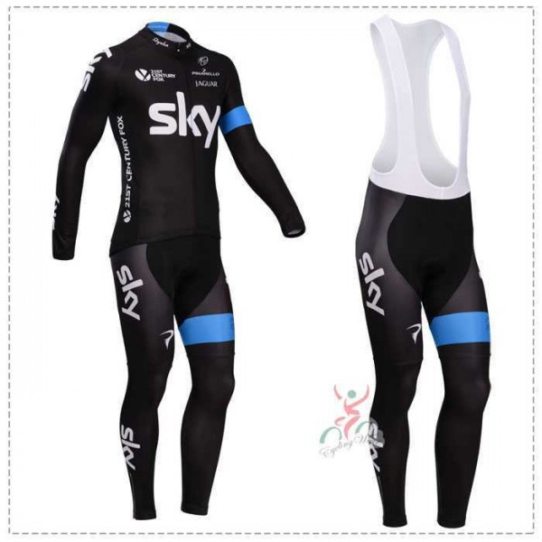 Goedkoop Sky 2014 Fahrradbekleidung Set Langarmtrikot+Lange Trägerhose ZPIKV Goedkoop Sky 2014 Fahrradbekleidung Set Langarmtrikot+Lange Trägerhose ZPIKV
