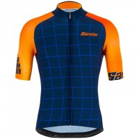 TOUR DOWN UNDER Radtrikot Kurzarm Blau 2020